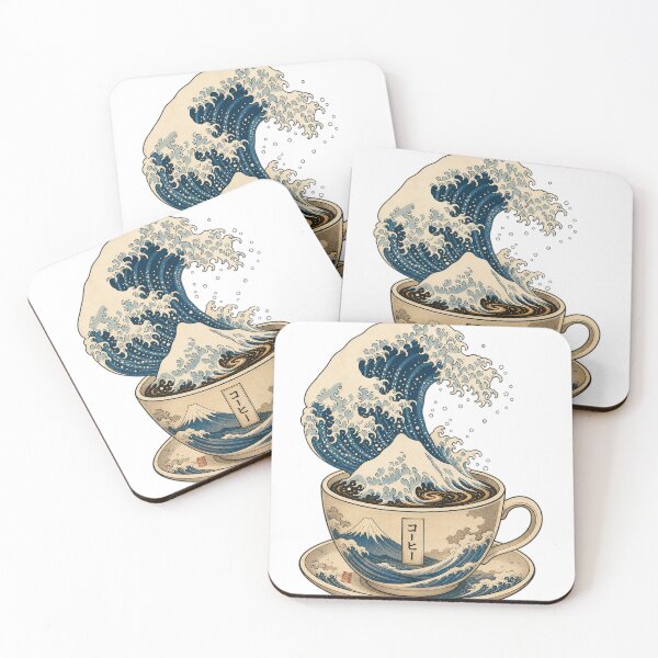 Item preview, Great Wave of Coffee designed and sold by kocha-014.