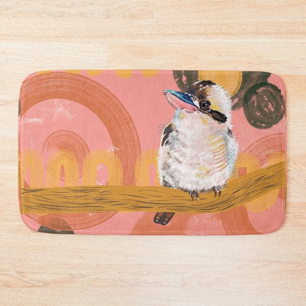 Item preview, Kookaburra against an abstract background designed and sold by bee-denham-art.