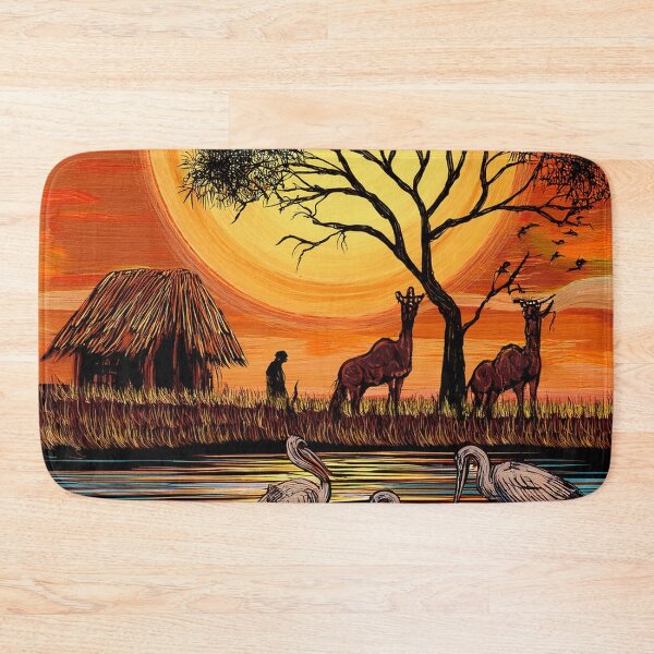 Item preview, African Sunset Serenity - Antelopes by the Water designed and sold by Outlet Raloel.