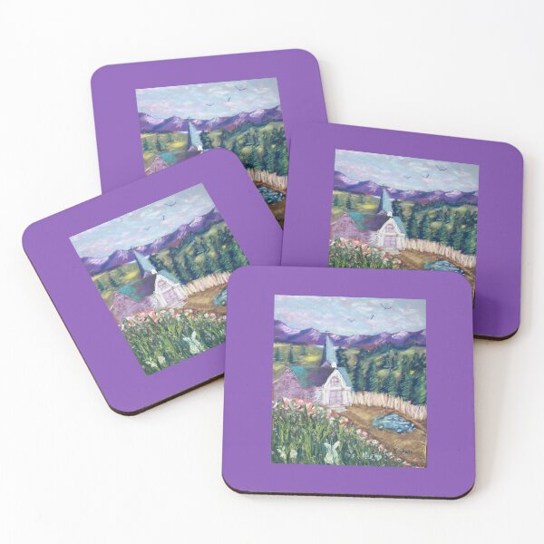 Item preview, Country Church Created In Soft Pastels designed and sold by Kimberly Sells Studio.