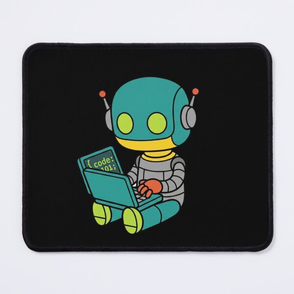 Item preview, Cute Robot Coding Mascot Kawaii Programmer Design designed and sold by KurtByteStudio.