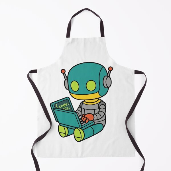 Item preview, Cute Robot Coding Mascot Kawaii Programmer Design designed and sold by KurtByteStudio.