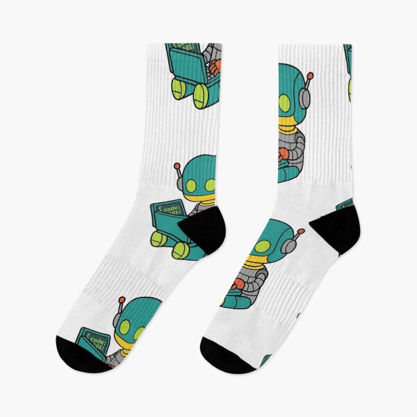 Item preview, Cute Robot Coding Mascot Kawaii Programmer Design designed and sold by KurtByteStudio.