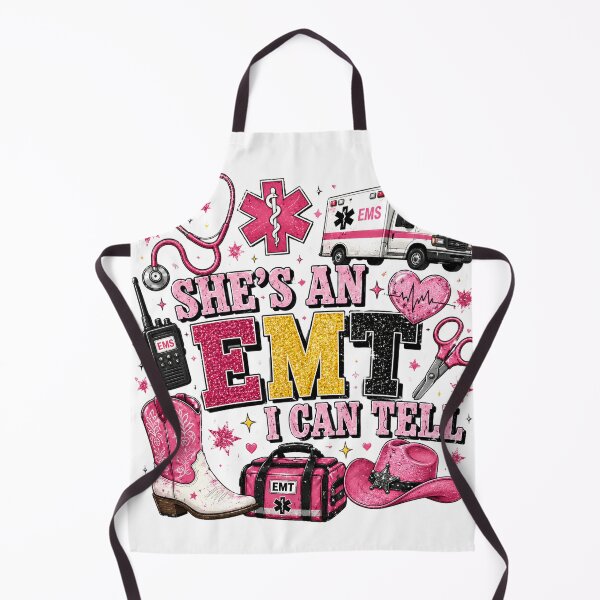 Item preview, Shes An EMT I Can Tell Coquette Western Pink EMS Emergency Medical Technician designed and sold by VGAfanatic.