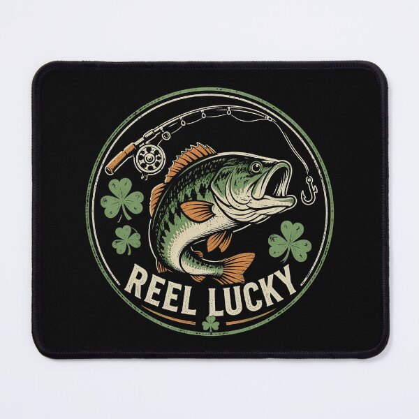 Item preview, Lucky Angler Shamrock St. Patrick's Day Fishing designed and sold by OlakunleOloroz.