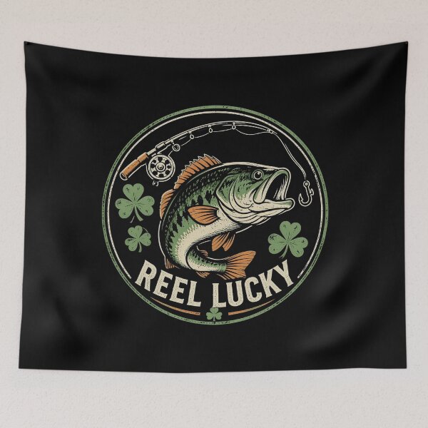 Item preview, Lucky Angler Shamrock St. Patrick's Day Fishing designed and sold by OlakunleOloroz.