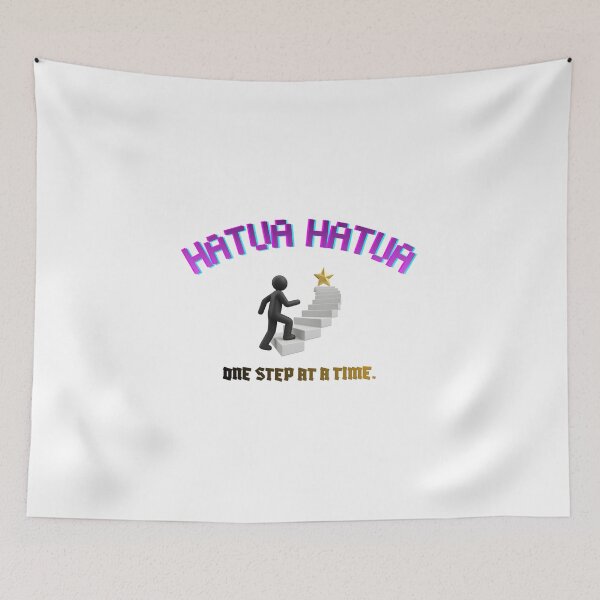 Item preview, HATUA HATUA-ONE STEP AT A TIME MOTIVATIONAL DESIGN designed and sold by MissLotusStudio.