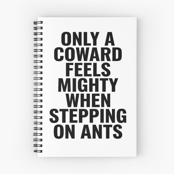 Item preview, Only a Coward Steps on Ants Funny Ant Lover Insect T-Shirt | Cute Bug Humor Graphic Gift designed and sold by Trendably.
