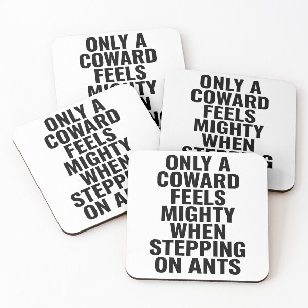 Item preview, Only a Coward Steps on Ants Funny Ant Lover Insect T-Shirt | Cute Bug Humor Graphic Gift designed and sold by Trendably.