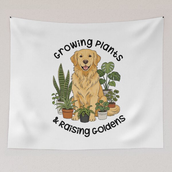 Item preview, Growing Plants Raising Goldens Dog Lover designed and sold by MJ ART.