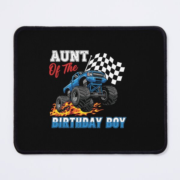 Item preview, Aunt Of The Birthday Boy Monster Truck Racing Checkered Flag Nephew designed and sold by PopStars1993.