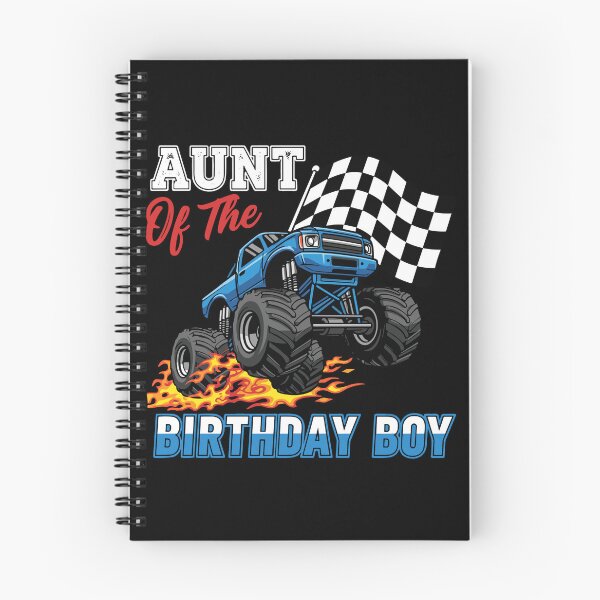 Item preview, Aunt Of The Birthday Boy Monster Truck Racing Checkered Flag Nephew designed and sold by PopStars1993.
