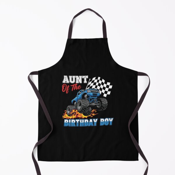 Item preview, Aunt Of The Birthday Boy Monster Truck Racing Checkered Flag Nephew designed and sold by PopStars1993.