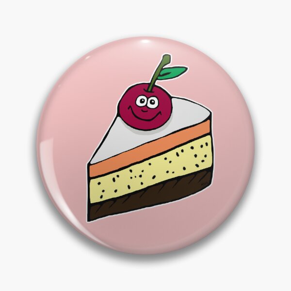 Item preview, Sarcastic Cake Slice Cartoon | Funny Diet Ruined Dessert Sticker designed and sold by MyxaART.