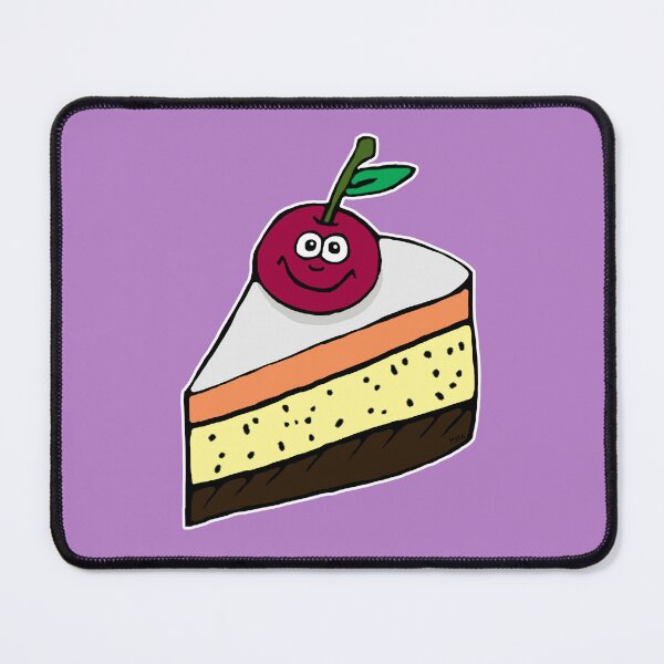Item preview, Sarcastic Cake Slice Cartoon | Funny Diet Ruined Dessert Sticker designed and sold by MyxaART.
