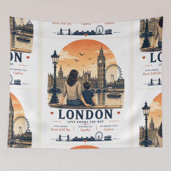 Item preview, London Mother Son Duo Love Knows The Way designed and sold by BagFactoryUK.