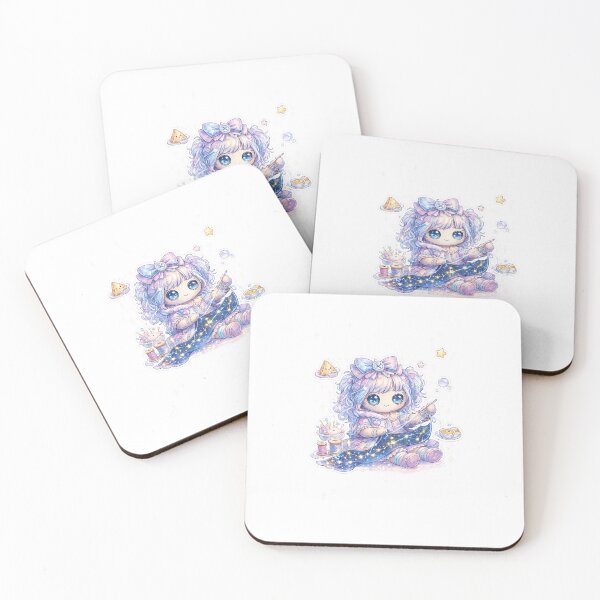 Item preview, Starlight Seamstress Doll – Magical Kawaii Sticker designed and sold by blossomfun.