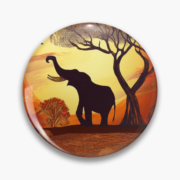 Item preview, African Sunset Safari - Elephants at the Watering Hole designed and sold by Outlet Raloel.