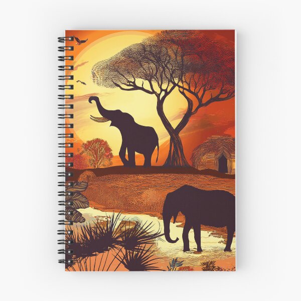 Item preview, African Sunset Safari - Elephants at the Watering Hole designed and sold by Outlet Raloel.