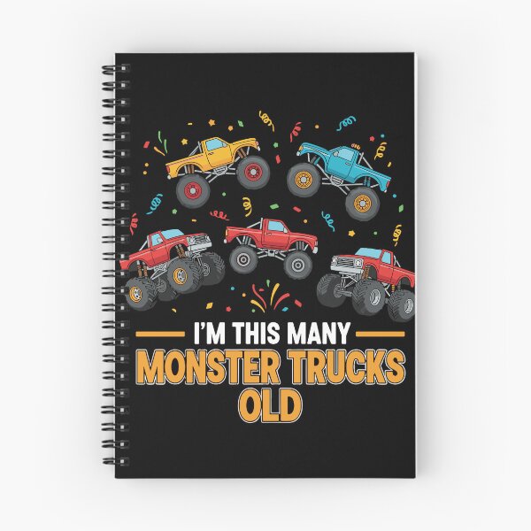 Item preview, I'm This Many Monster Trucks Old Fifth Birthday Five Year Old Kids designed and sold by PopStars1993.