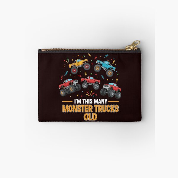 Item preview, I'm This Many Monster Trucks Old Fifth Birthday Five Year Old Kids designed and sold by PopStars1993.