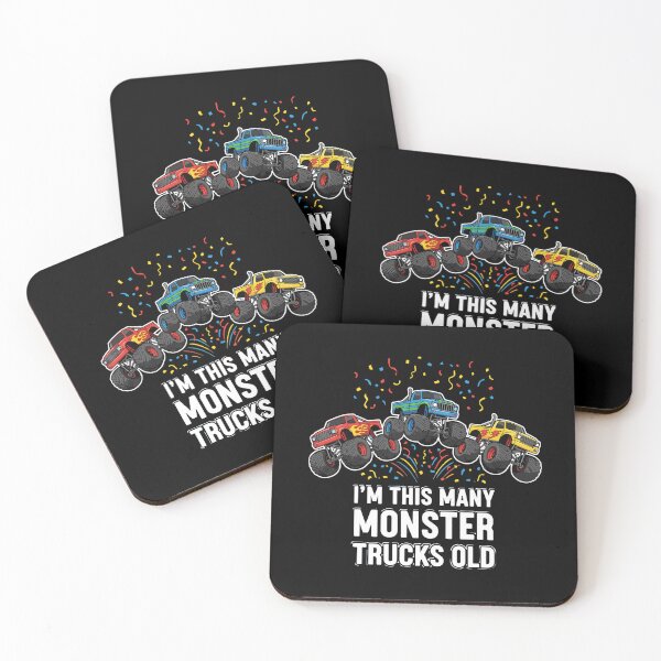 Item preview, I'm This Many Monster Trucks Old Third Birthday Monster Truck Fan designed and sold by PopStars1993.