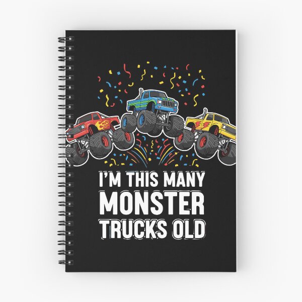 Item preview, I'm This Many Monster Trucks Old Third Birthday Monster Truck Fan designed and sold by PopStars1993.