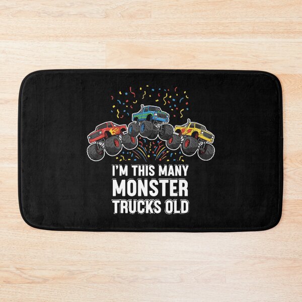 Item preview, I'm This Many Monster Trucks Old Third Birthday Monster Truck Fan designed and sold by PopStars1993.