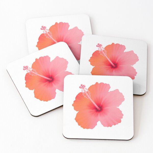 Item preview, Blooming Pink Hibiscus Tropical Floral Art designed and sold by TreasurNTemplat.