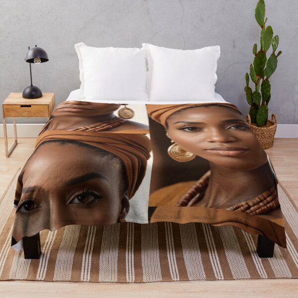 Item preview, Portrait - Woman with Turban, Contemporary Afro-Boho Style designed and sold by Beat-It.