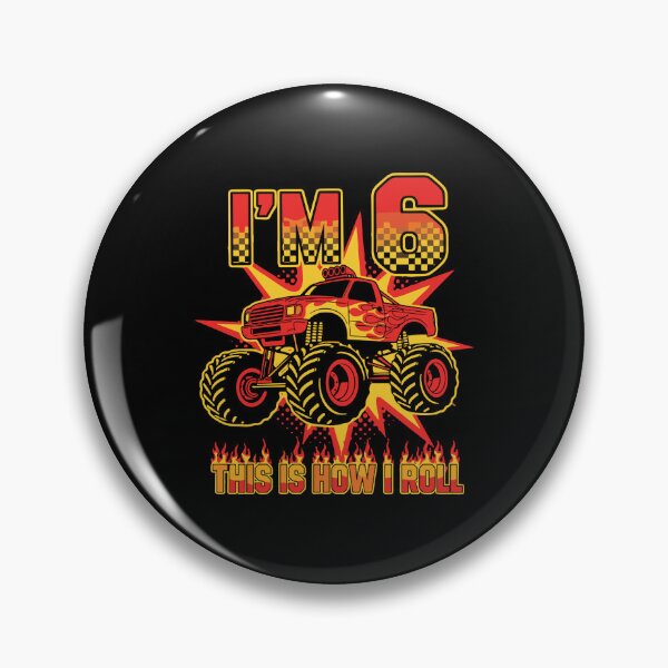 Item preview, I'm 6 This Is How I Roll 6th Birthday Monster Truck Boy designed and sold by PopStars1993.