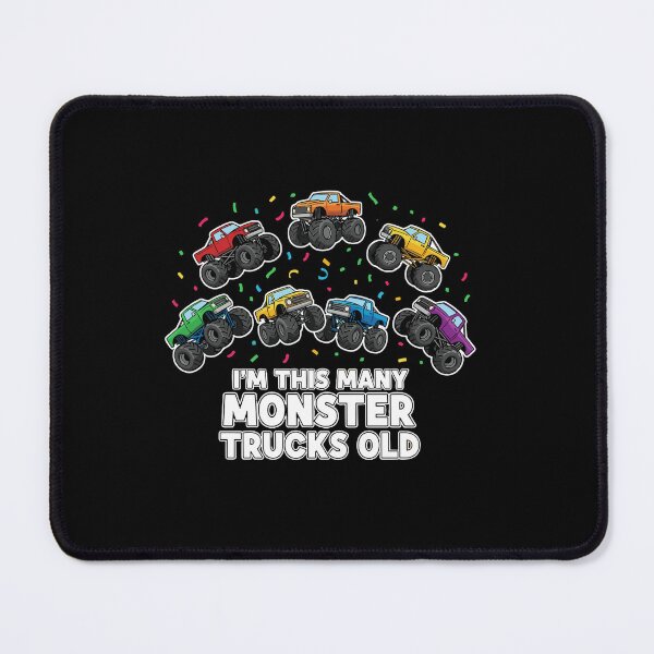 Item preview, I'm This Many Monster Trucks Old Seven Birthday Boy Monster Truck Lover designed and sold by PopStars1993.