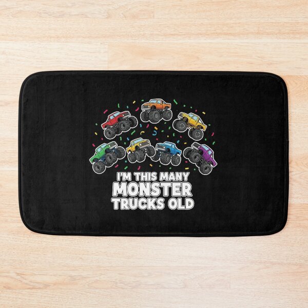 Item preview, I'm This Many Monster Trucks Old Seven Birthday Boy Monster Truck Lover designed and sold by PopStars1993.