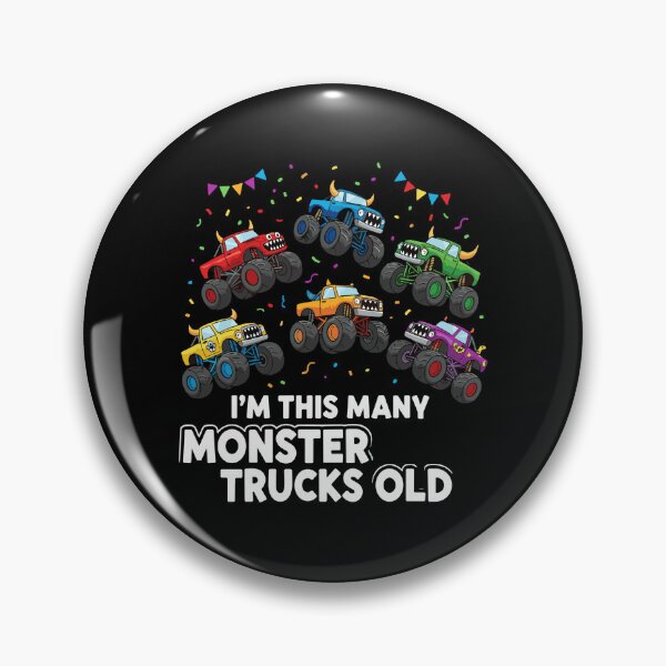 Item preview, I'm This Many Monster Trucks Old Six Year Old Birthday Celebration designed and sold by PopStars1993.