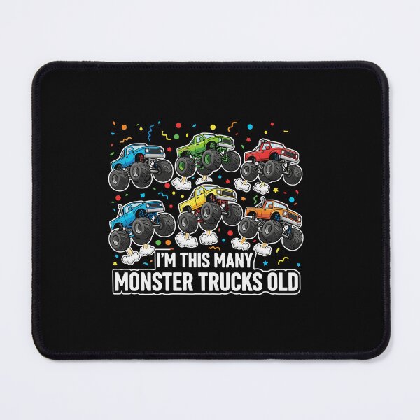 Item preview, I'm This Many Monster Trucks Old Birthday Boy Celebration designed and sold by PopStars1993.