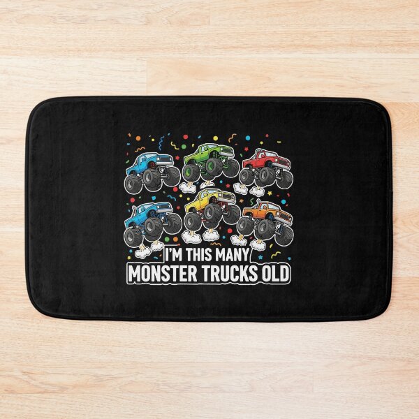 Item preview, I'm This Many Monster Trucks Old Birthday Boy Celebration designed and sold by PopStars1993.
