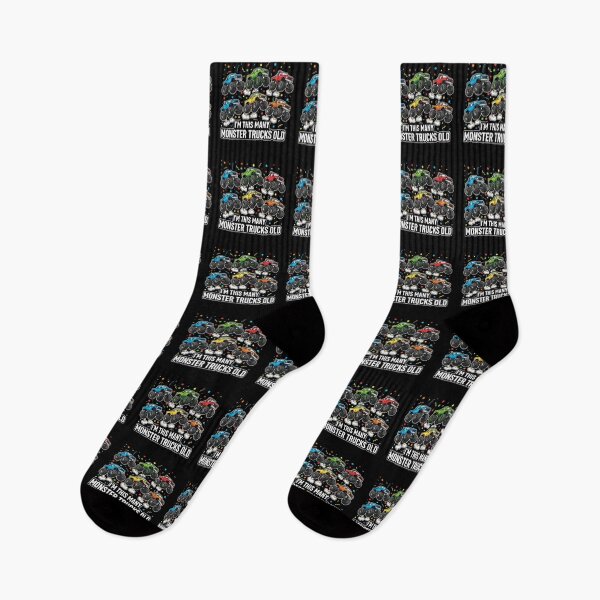 Item preview, I'm This Many Monster Trucks Old Birthday Boy Celebration designed and sold by PopStars1993.