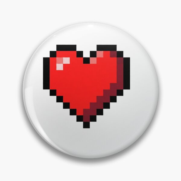 Item preview, Love Heart pixel 8bit designed and sold by alex889art.