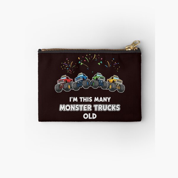Item preview, I'm This Many Monster Trucks Old Four Year Old Birthday Boy designed and sold by PopStars1993.