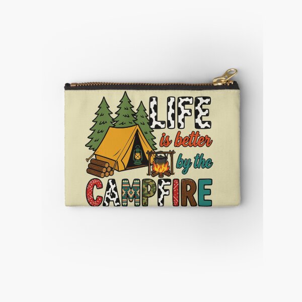 Item preview, Life Is Better by the Campfire Rustic Camping Adventure with Cozy Tent, Pine Forest and Outdoor Nature Vibes designed and sold by Huddy-clothes.