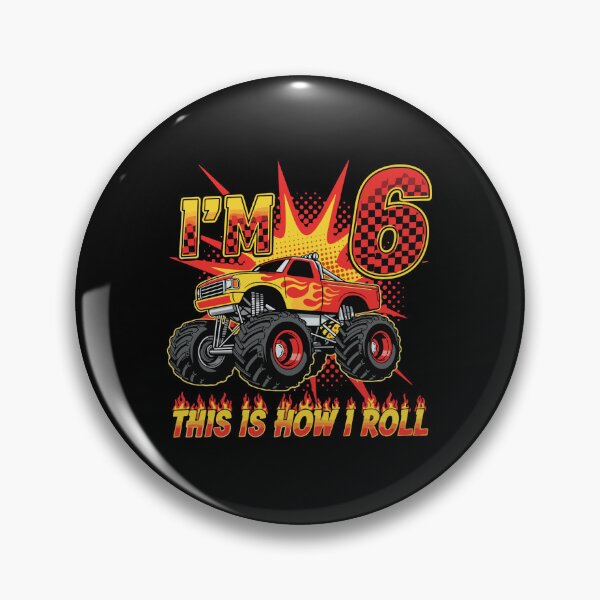 Item preview, I'm 6 This Is How I Roll Monster Truck Birthday Boy Six Year Old designed and sold by PopStars1993.