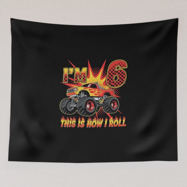 Item preview, I'm 6 This Is How I Roll Monster Truck Birthday Boy Six Year Old designed and sold by PopStars1993.