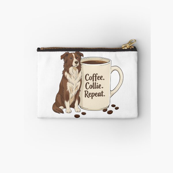 Item preview, Coffee Collie Repeat Dog Lover Design designed and sold by MJ ART.