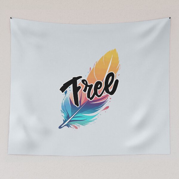 Item preview, Free Bird Colorful Feather  designed and sold by FanFest.