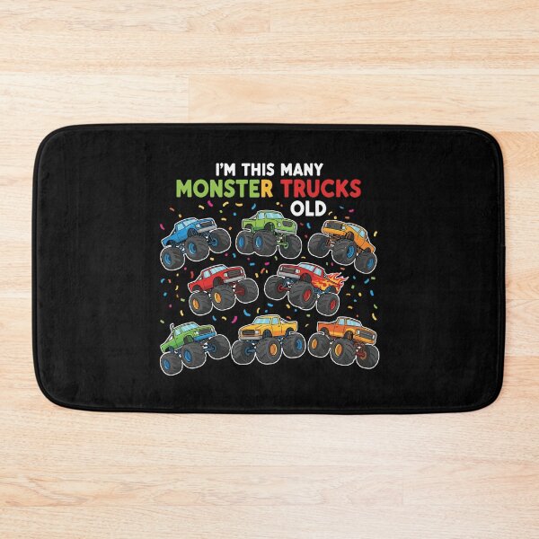 Item preview, I'm This Many Monster Trucks Old 8th Birthday Boy Monster Truck designed and sold by PopStars1993.