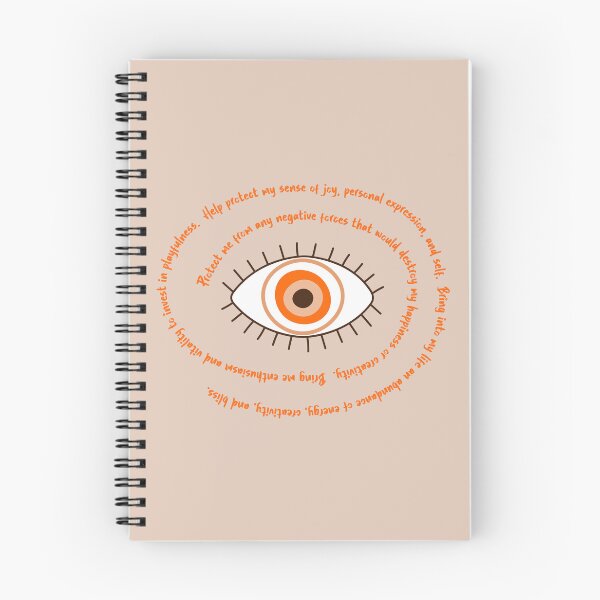 Item preview, Orange Evil Eye - Creativity & Happiness Protection designed and sold by TheThankfulTyne.