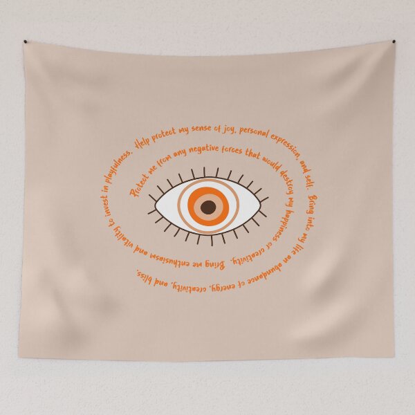 Item preview, Orange Evil Eye - Creativity & Happiness Protection designed and sold by TheThankfulTyne.