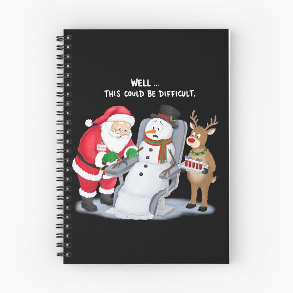 Item preview, Funny Santa Drawing Blood from a Snowman Phlebotomists designed and sold by daphsam.
