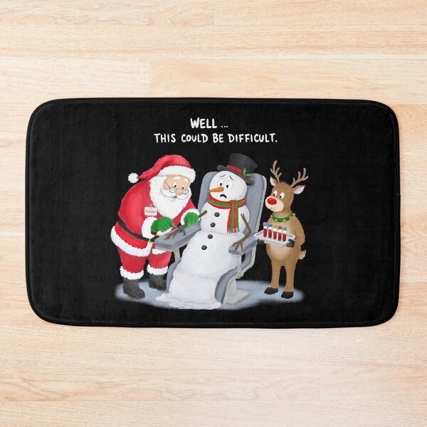 Item preview, Funny Santa Drawing Blood from a Snowman Phlebotomists designed and sold by daphsam.