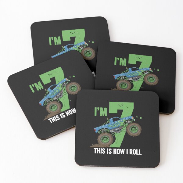 Item preview, I'm 7 This Is How I Roll Monster Truck Seventh Birthday Boy designed and sold by PopStars1993.
